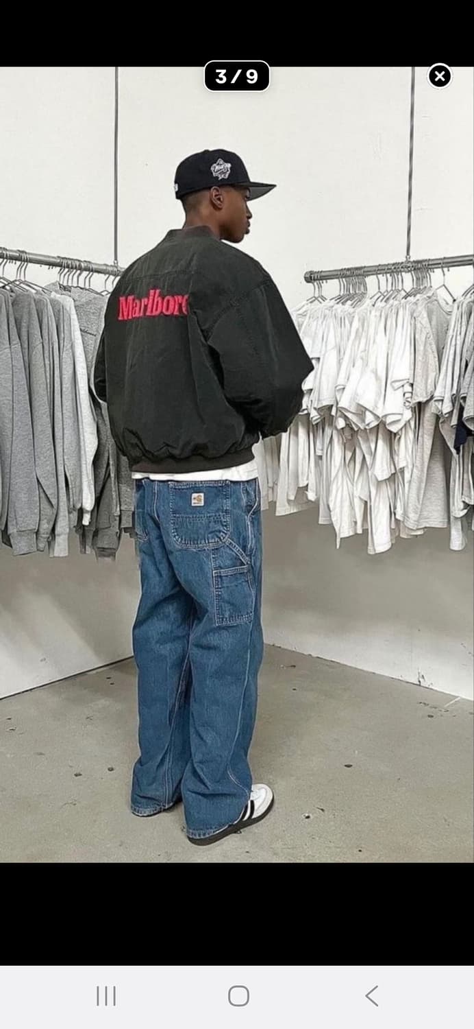 90s 말보로 리버시블 봄버 2XL 레어사이즈 상품이미지3