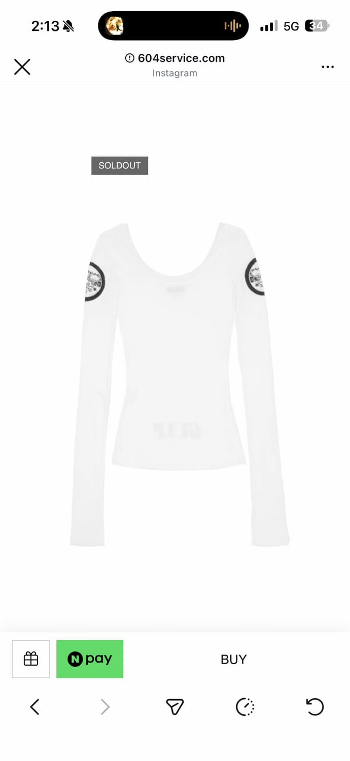 604서비스 GULP SLIM T-SHIRT 슬림 티셔츠 상품이미지5