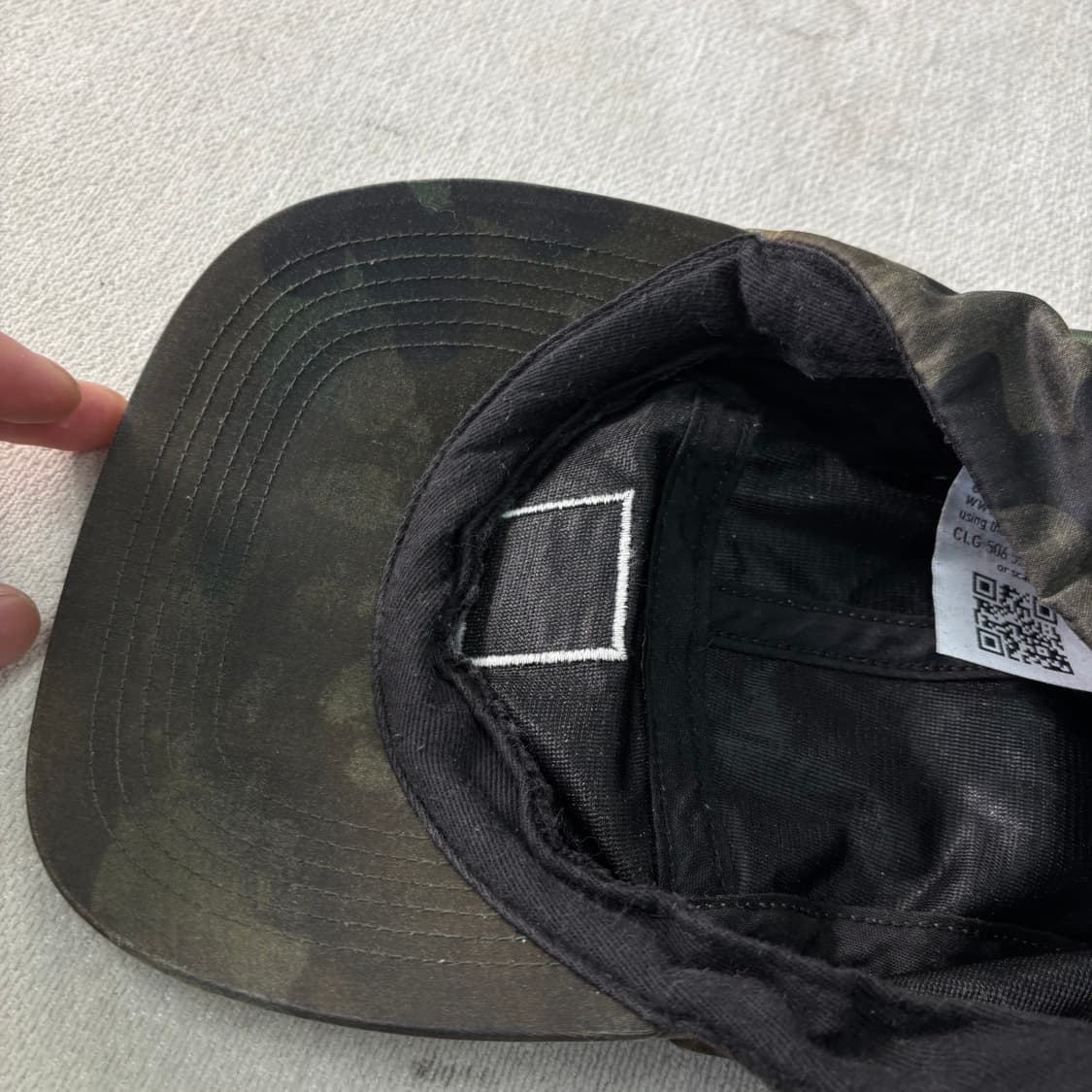 슈프림 X 스톤아일랜드 14FW 카모 캠프캡 상품이미지5