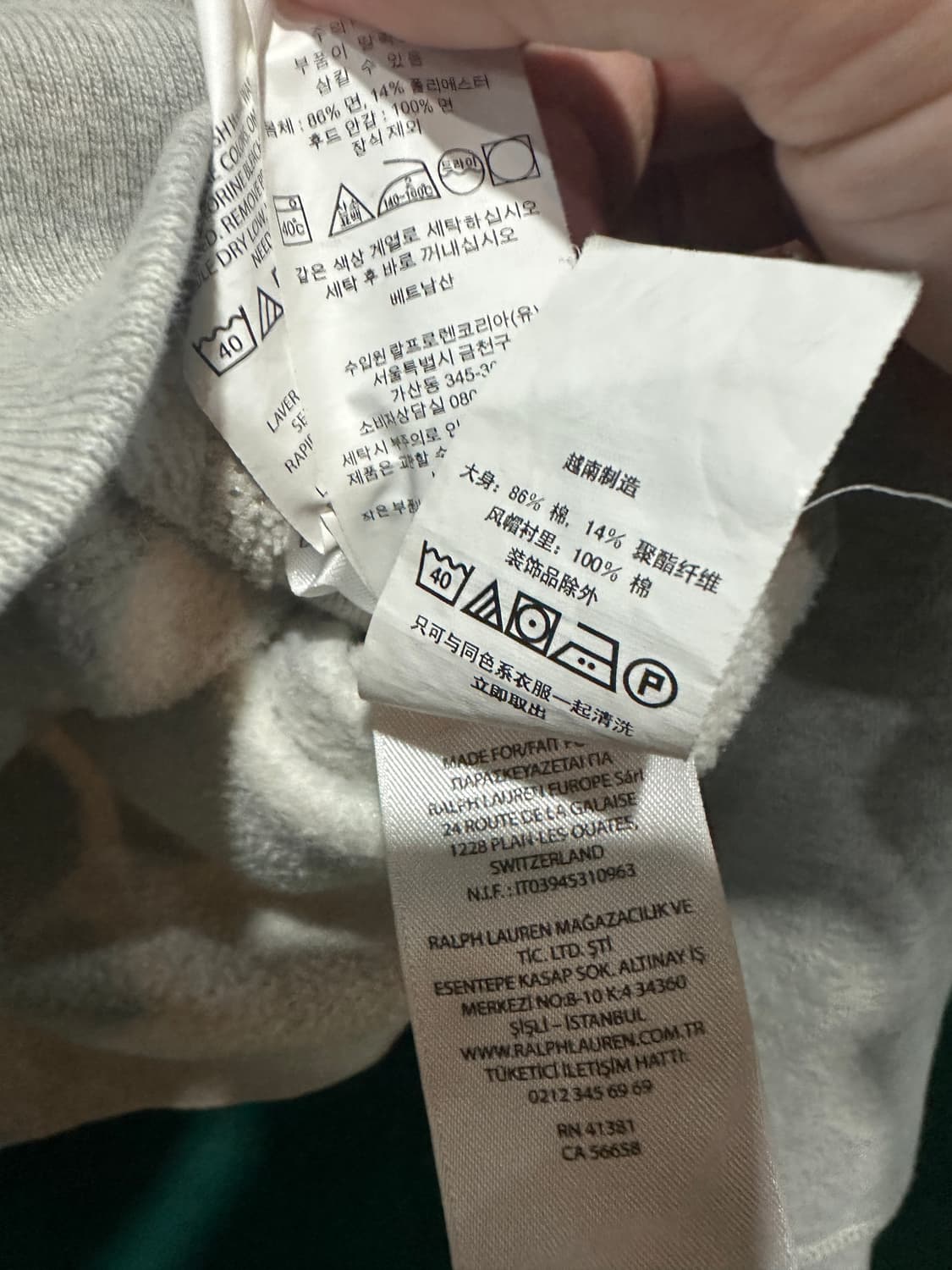 폴로 후드집업 그레이L 상품이미지3