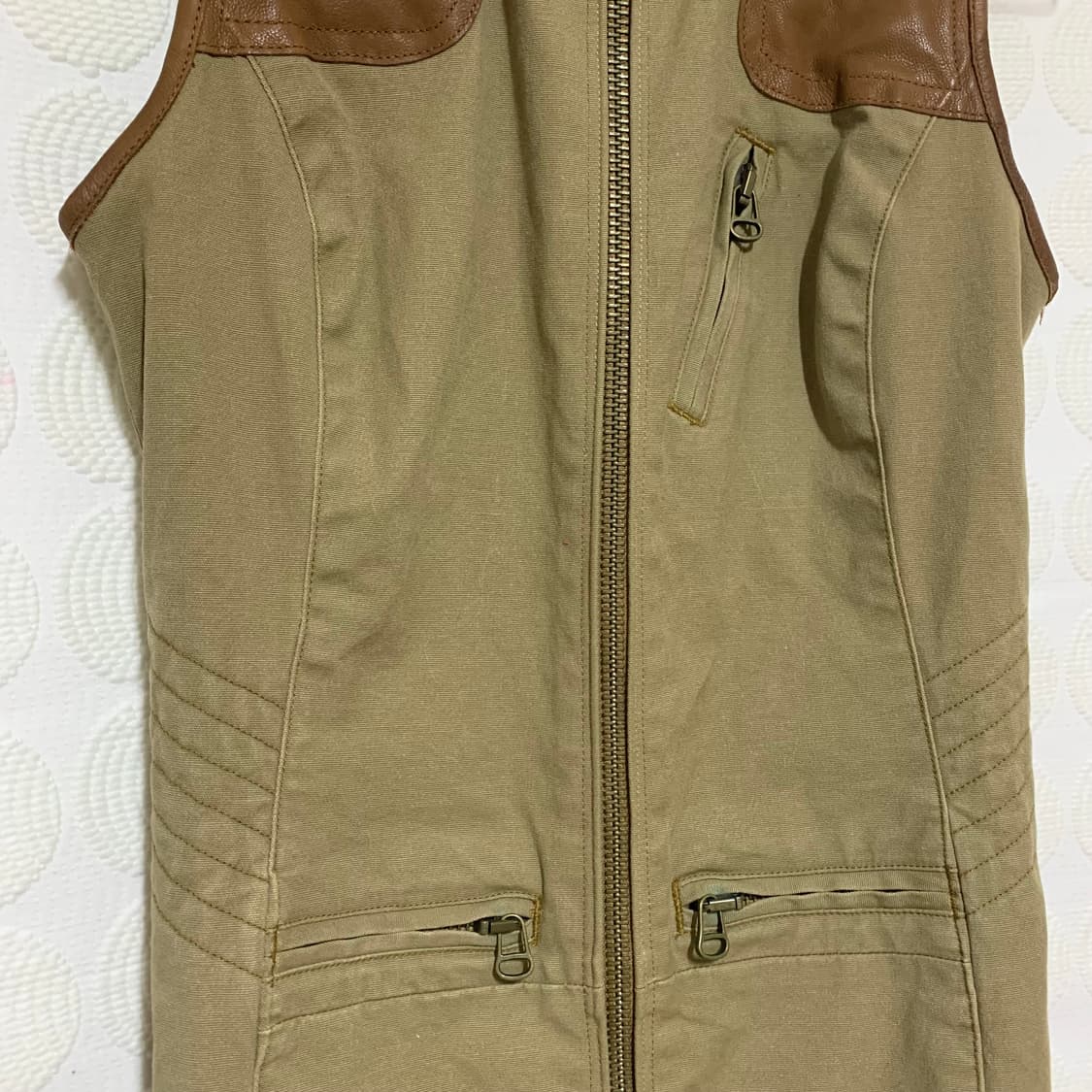 랄프 로렌 사냥 소가죽 배색 원피스 상품이미지7