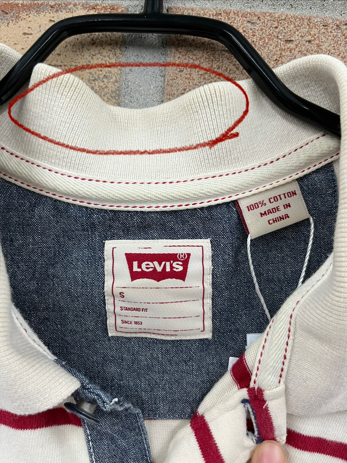 LEVI'S 스트라이프 카라 반팔 티셔츠 상품이미지9