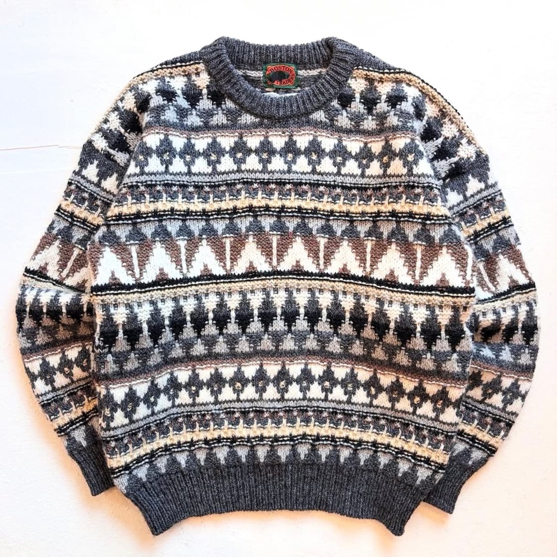 90's 보스턴 트레이더스 노르딕 스웨터 상품이미지1