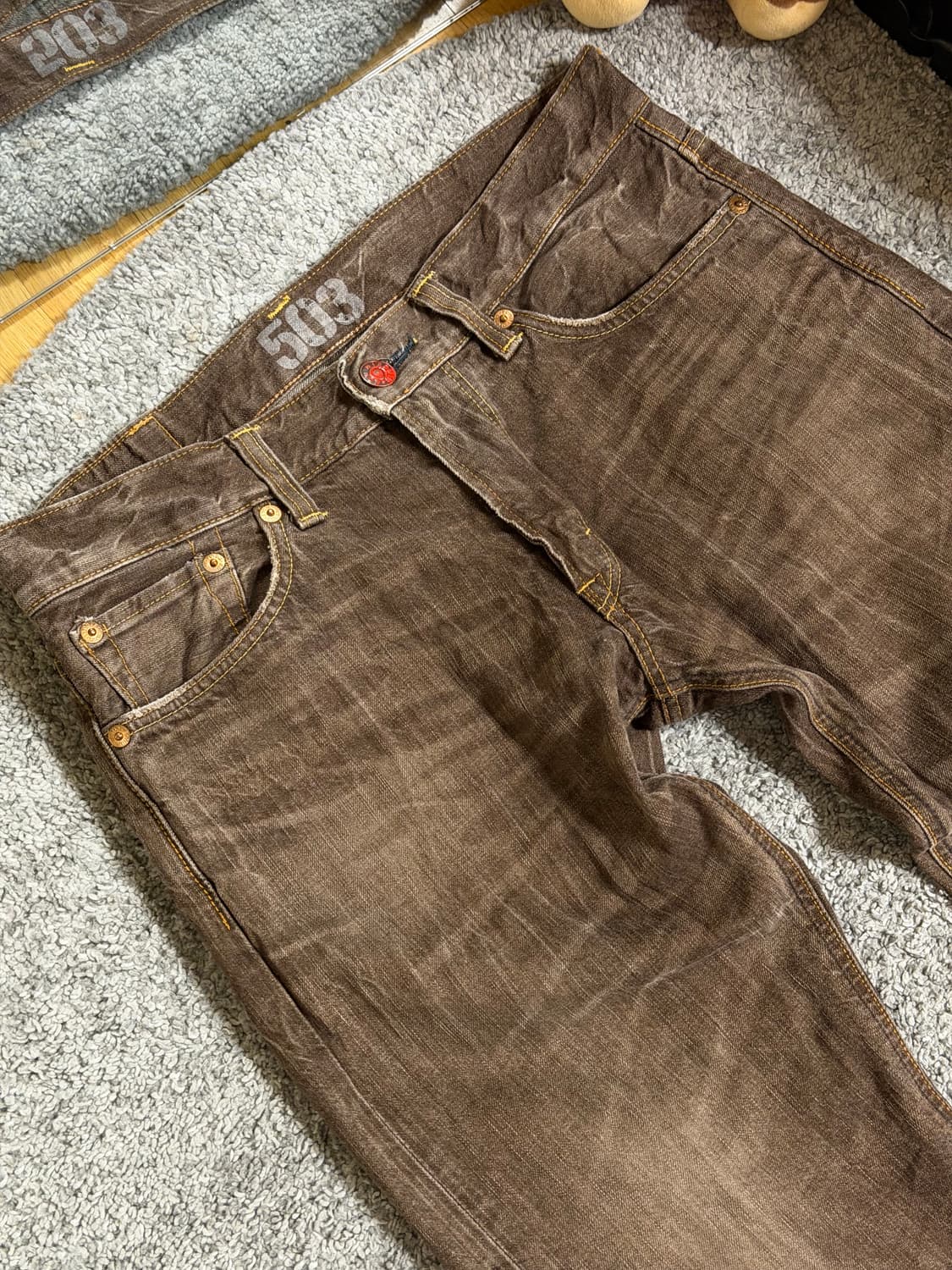 에드윈 블루트립 503 브라운 데님 상품이미지4