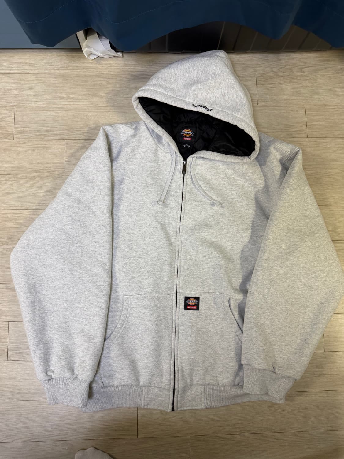 XL 24FW 슈프림 디키즈 후드집업 애쉬 그레이 상품이미지1
