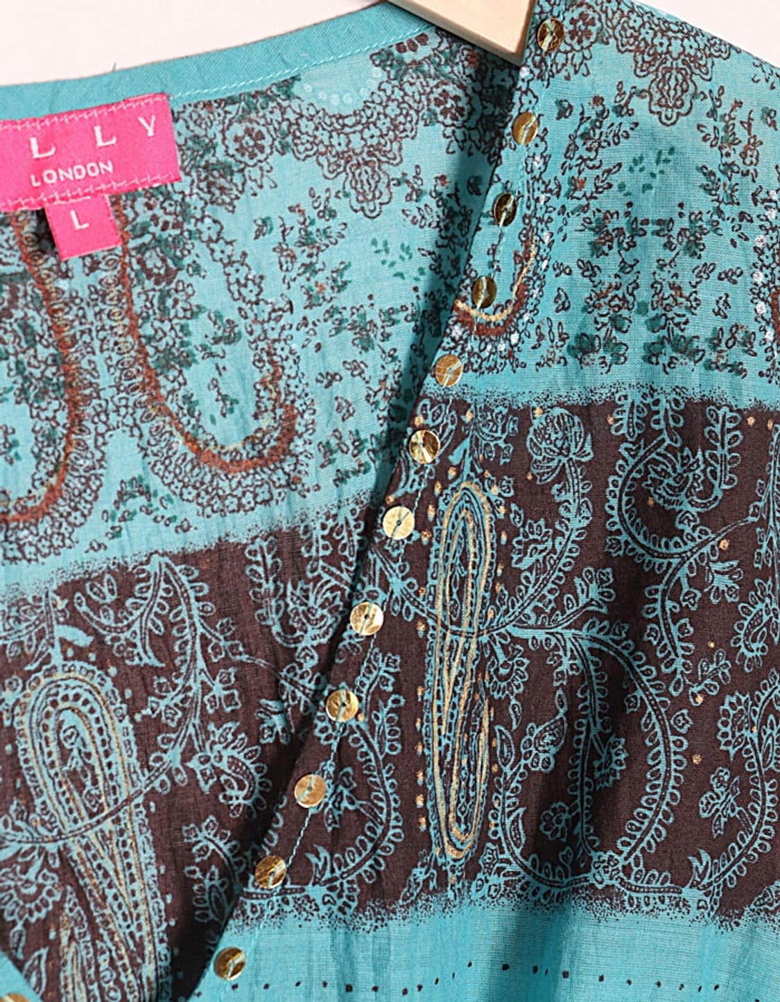 O L L Y London 3/4 Sleeve Ethnic Blouse 상품이미지3