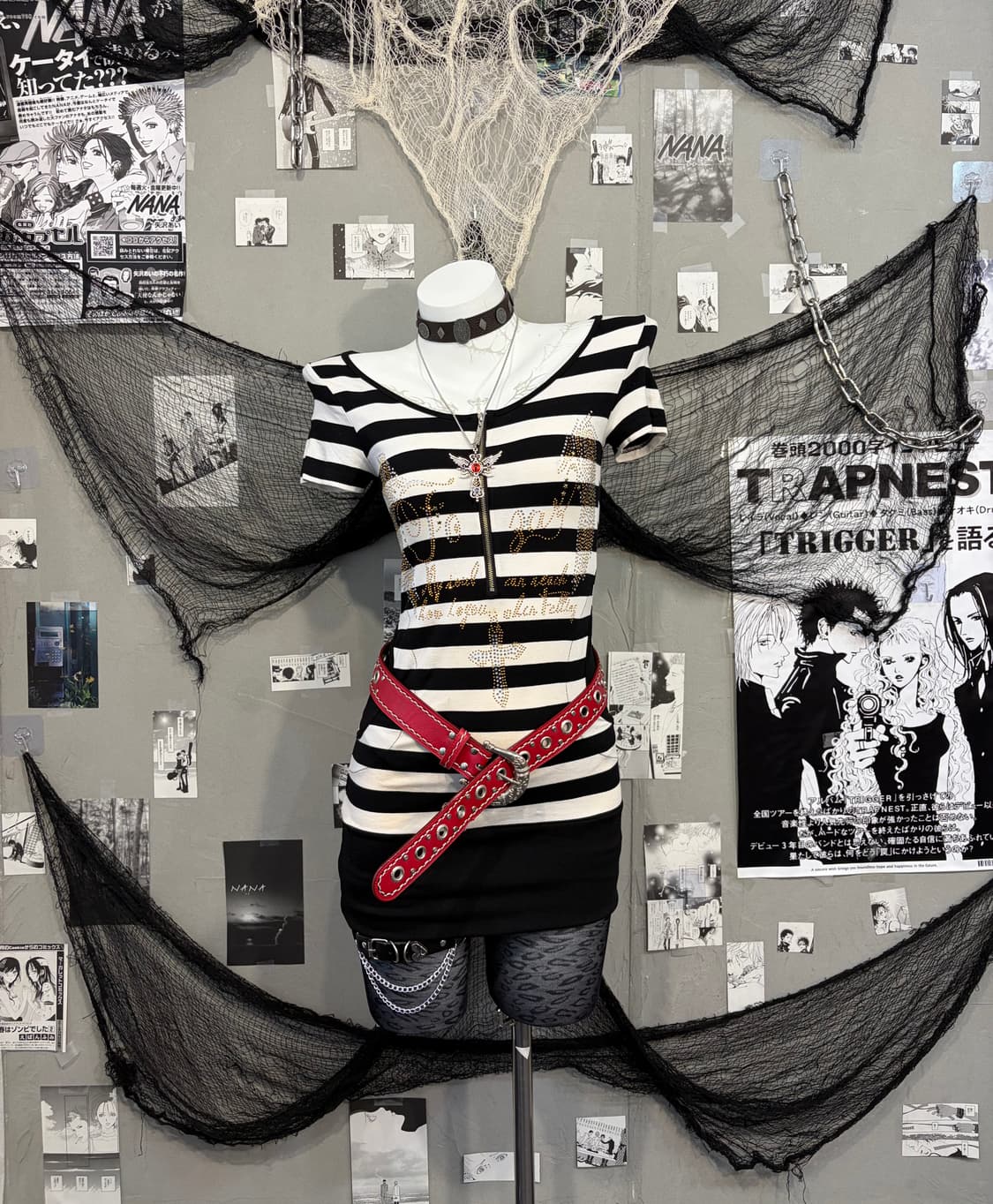 Onegyaru Stripe cubic angel one piece 상품이미지2