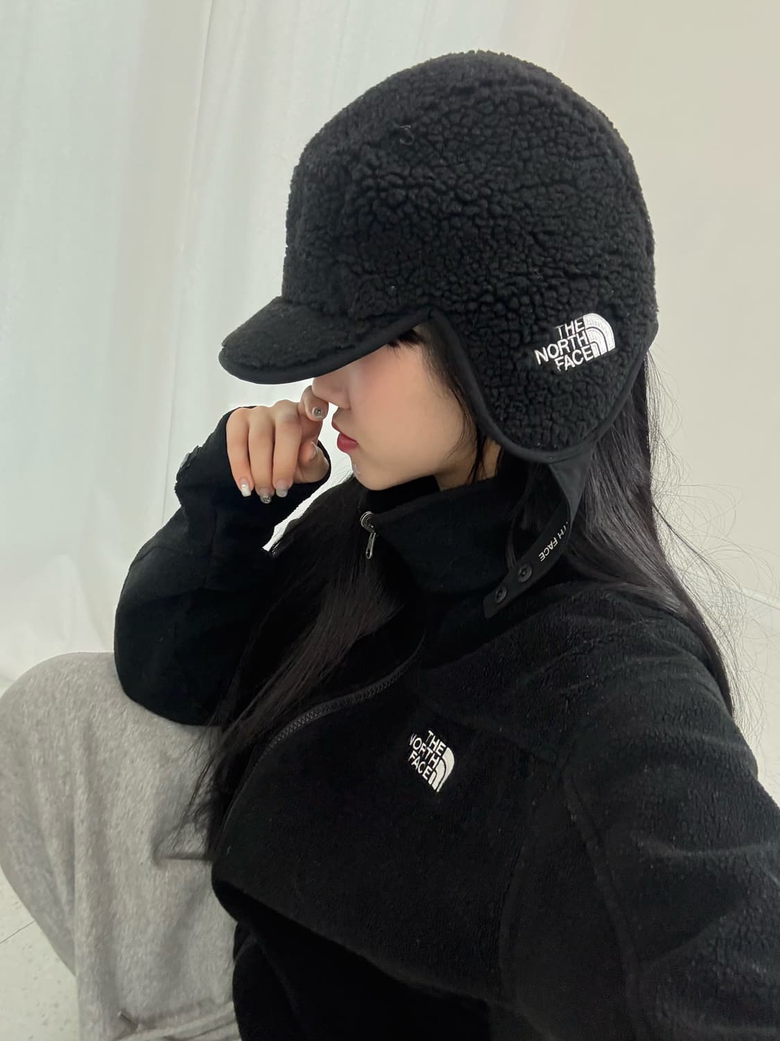 노스페이스 블랙 후리스 트루퍼햇 상품이미지3