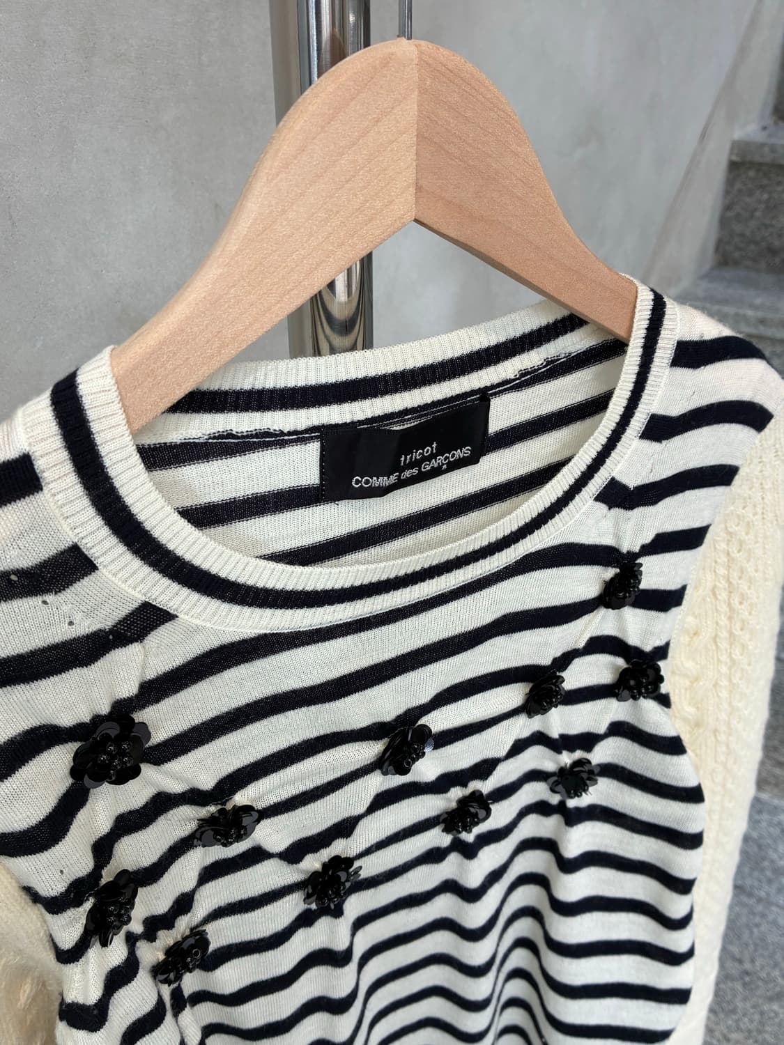 꼼데가르송 트리콧 니트 상품이미지6