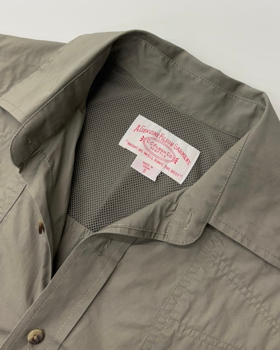 FILSON GARMENT 필슨 가먼트 카키컬러 반팔 셔츠  상품이미지2