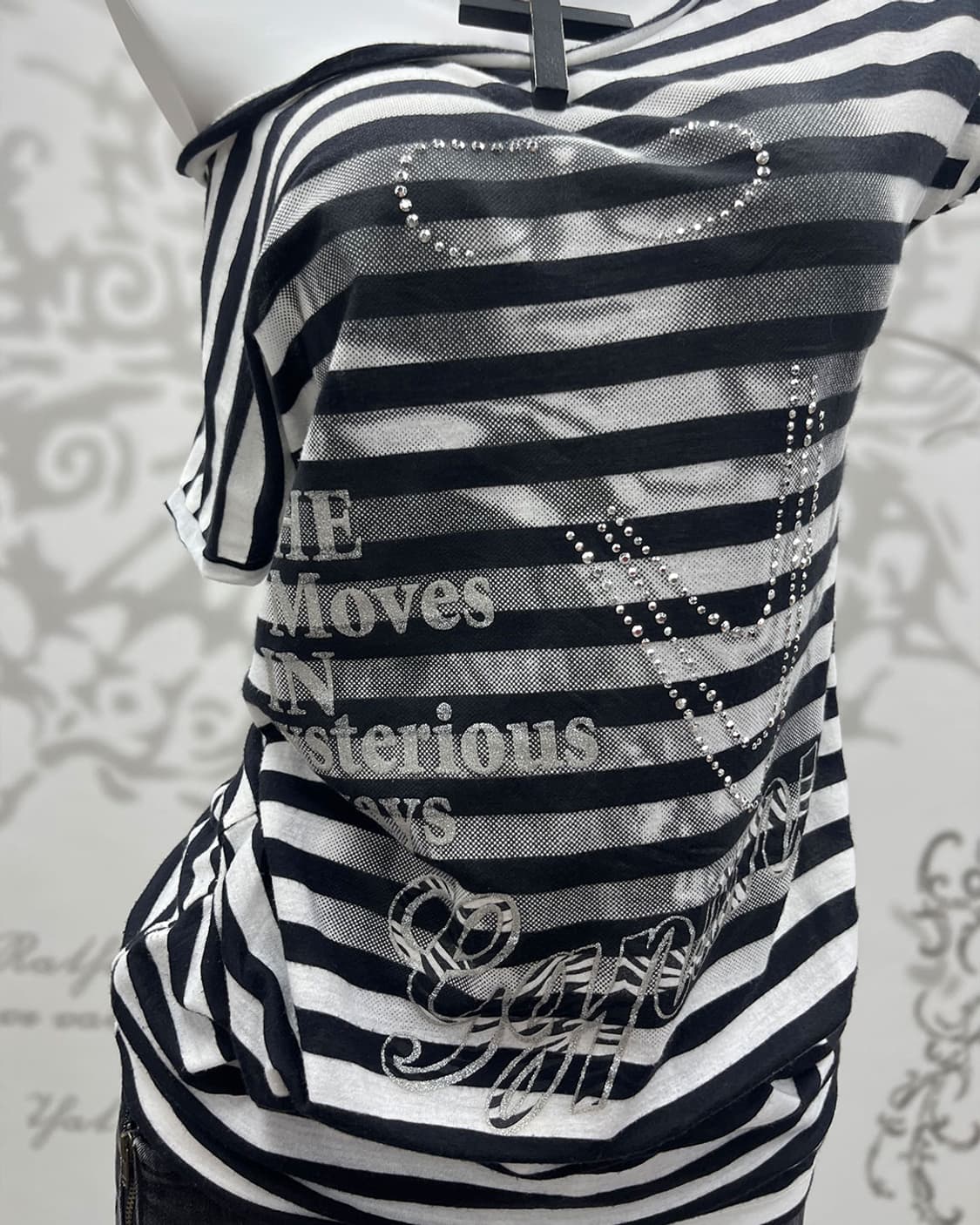 00's Stripe girls printing T-shirts 상품이미지5