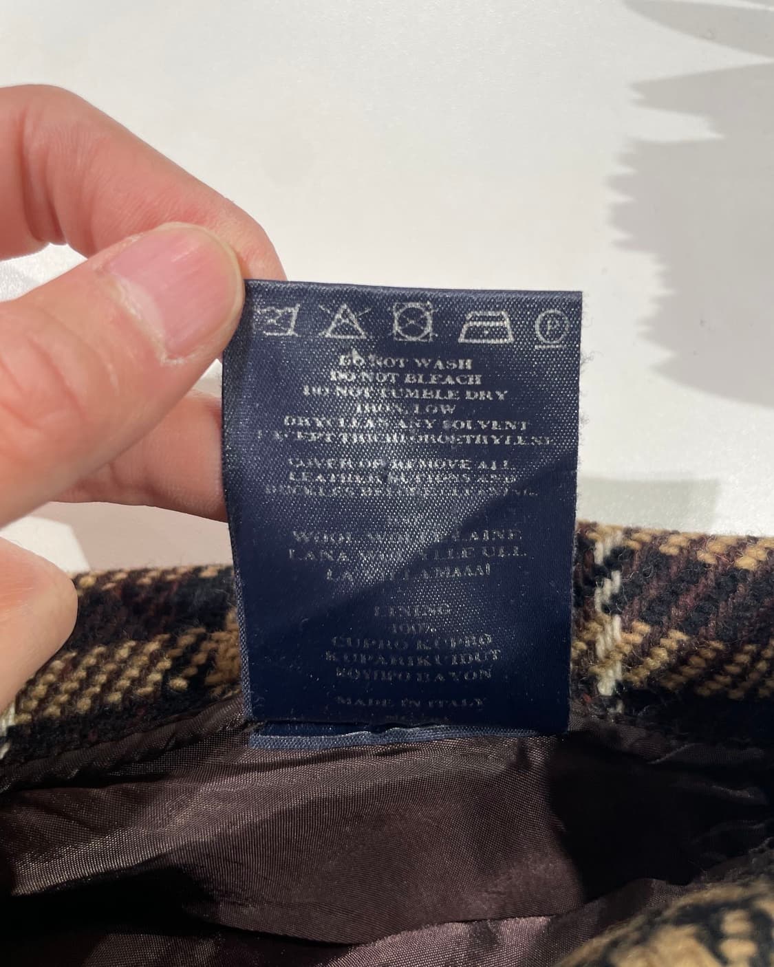 버버리 딥 브라운 노바체크 울 미디스커트 상품이미지8