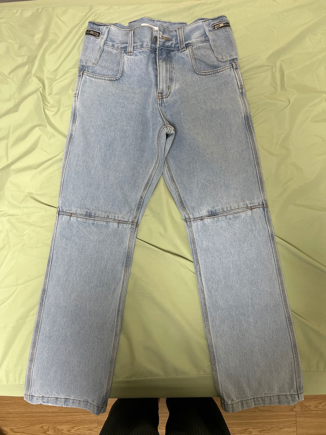 플라스틱프로덕트 백 팬츠 S BAG PANTS 연청 상품이미지3