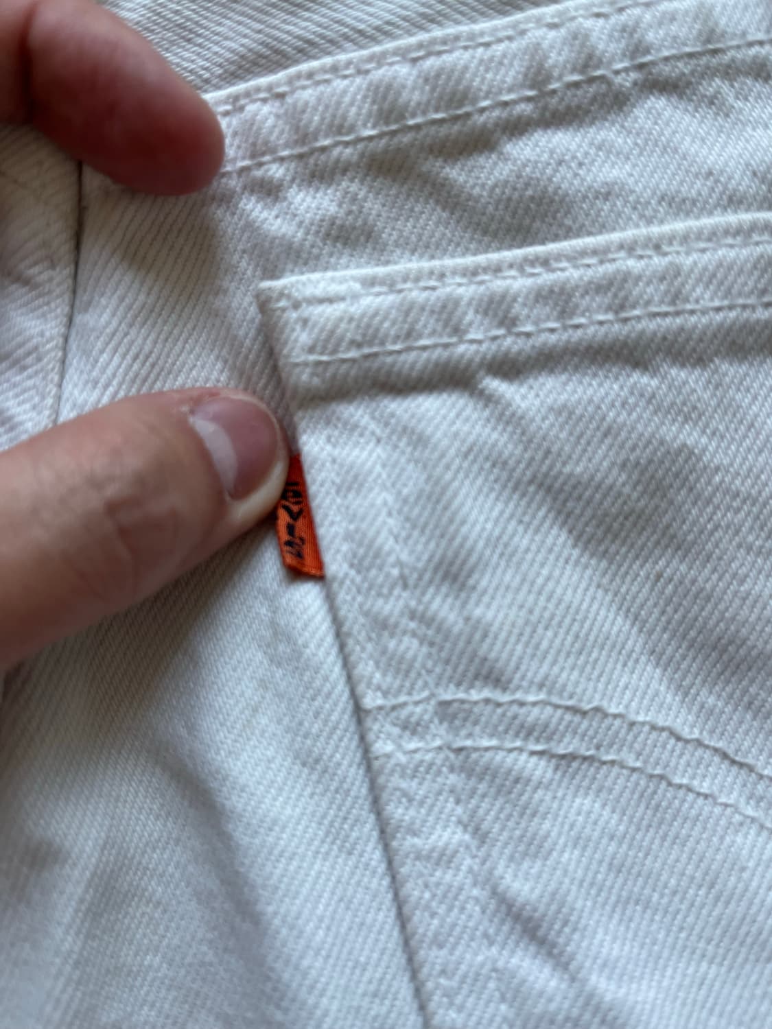 90s Levi's 881 오렌지탭 커팅 데님 쇼츠 (28-29) 상품이미지10