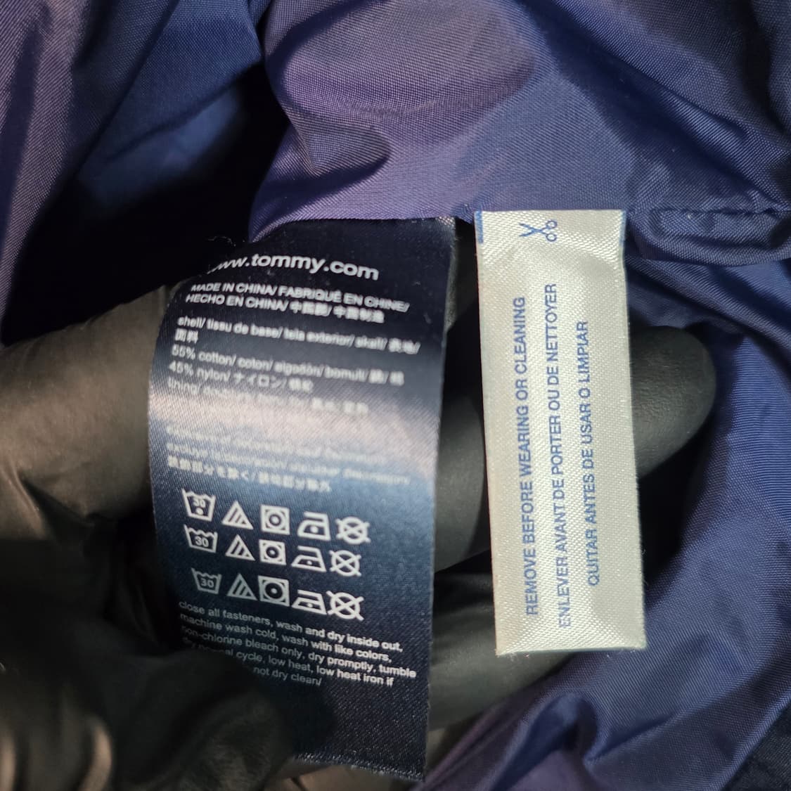 Tommy Hilfiger 타미힐피거 레이싱 자켓 네이비 XL (90s) 상품이미지5