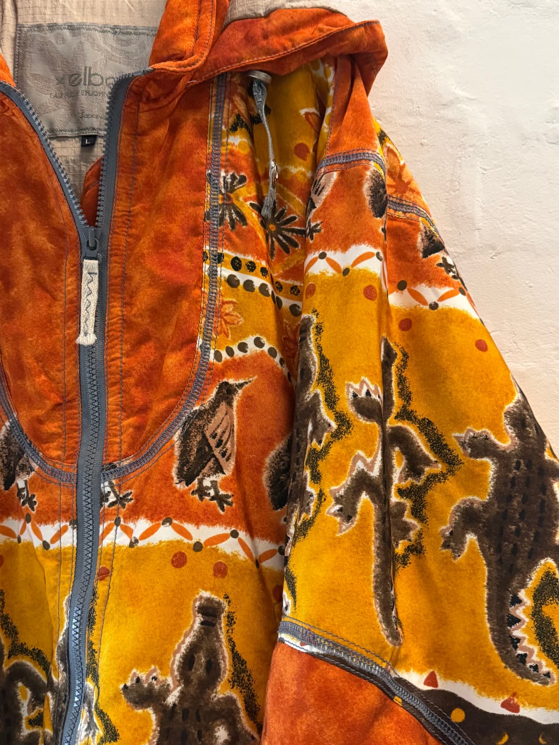 Elbe japan 크로커다일 패턴 스키 자켓 L 상품이미지4