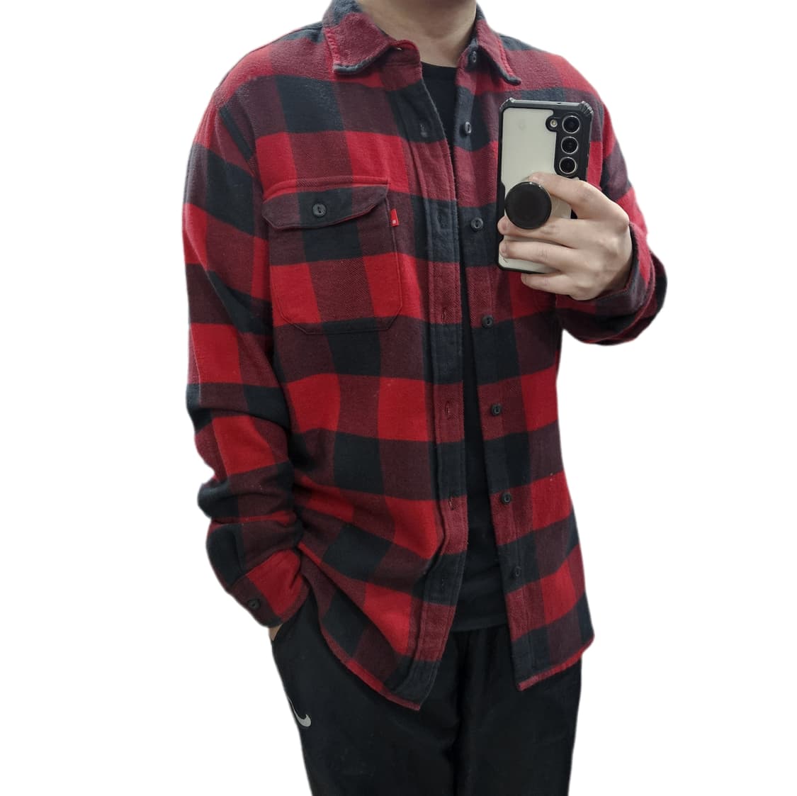 M 95-100) 리바이스 버팔로 체크 워크셔츠 상품이미지1