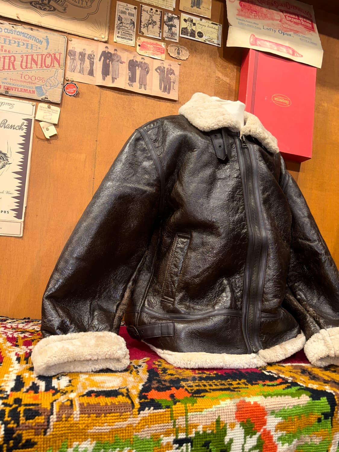 ( XL-2XL ) B3무스탕 양가죽무스탕 빈티지무스탕 워크웨어 밀리터리 상품이미지2