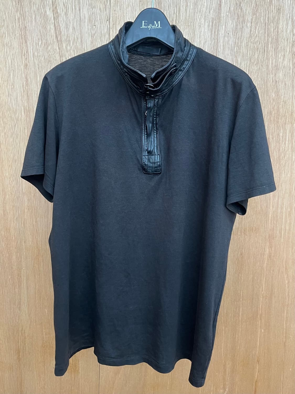 Julius 09SS Leather High Neck T-Shirts 상품이미지1