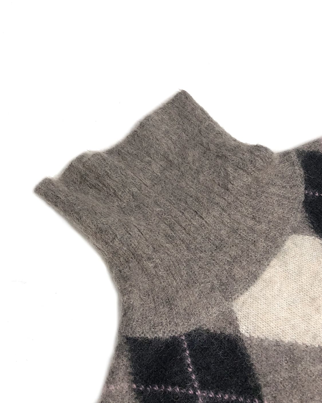 Vintage 알파카+모헤어 아가일 니트  상품이미지7