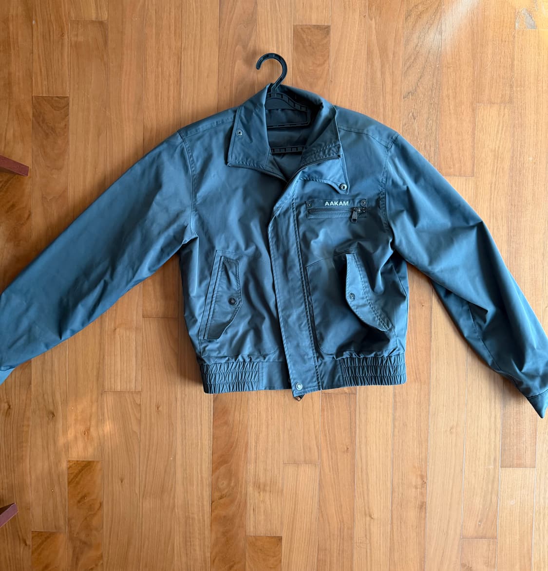 아캄 하이넥 버튼 자켓 다크 그레이 1사이즈 상품이미지3