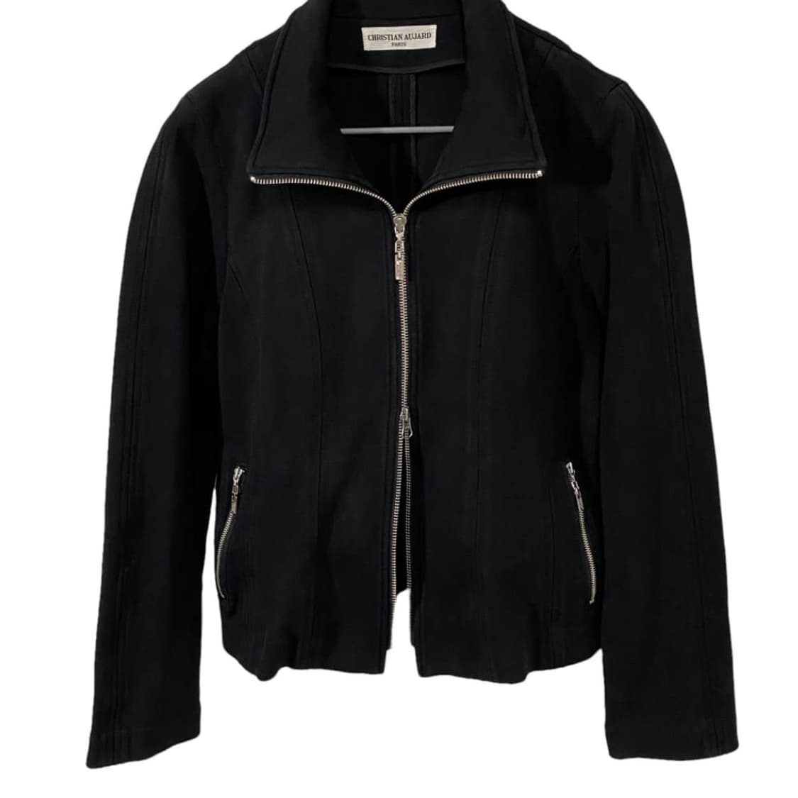 크리스챤 오자르 2way 집업 자켓 블랙 상품이미지1