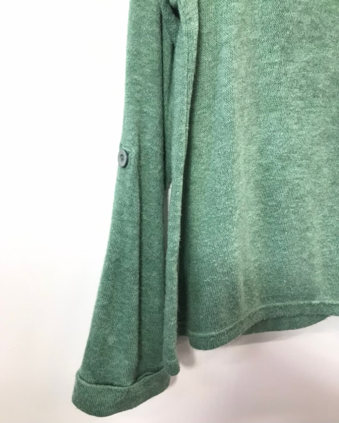 Green Asymmetric Toggle Hooded Cardigan 상품이미지5