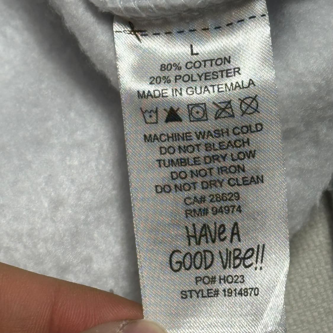 L 스투시 빅로고 기모 맨투맨 상품이미지5