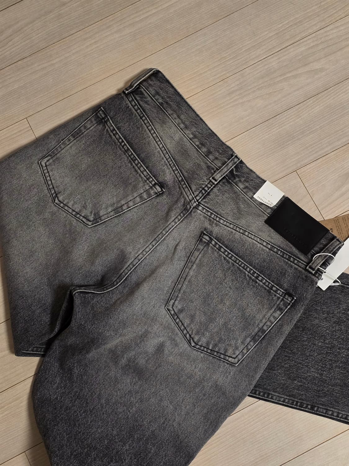 선플라워 24fw 루즈 데님 그레이 32 새제품 상품이미지3