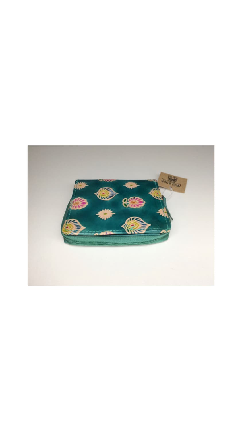 빈티지 에스닉 패턴 청록 지갑  상품이미지3