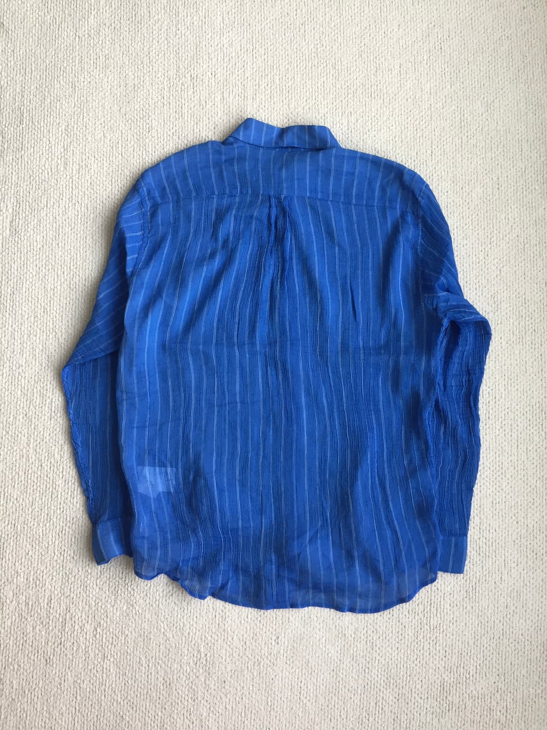 아워레가시 이니셜 셔츠 블루 레이온 플레이트 상품이미지4