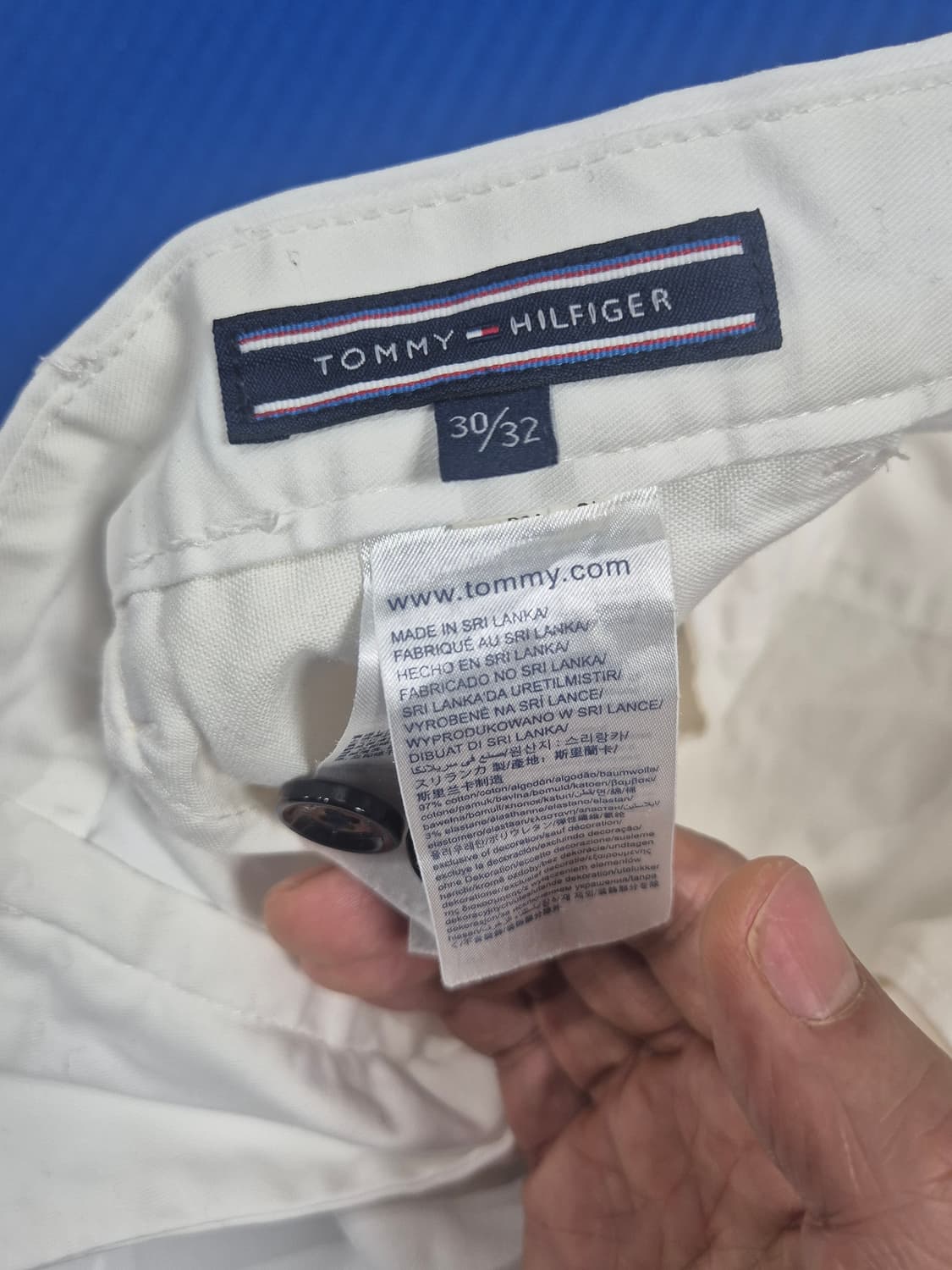 타미힐피거 화이트 치노팬츠(면바지) 32-33인치 상품이미지9