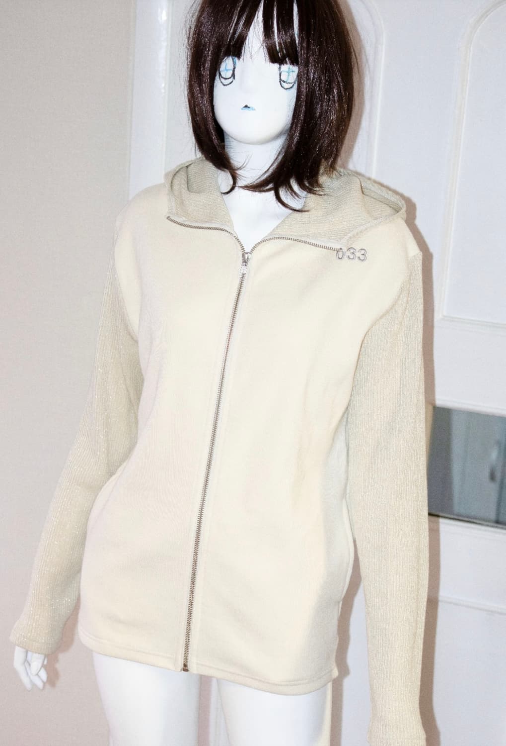 영마일웨어 바라클라바 니트집업 아이보리 상품이미지7