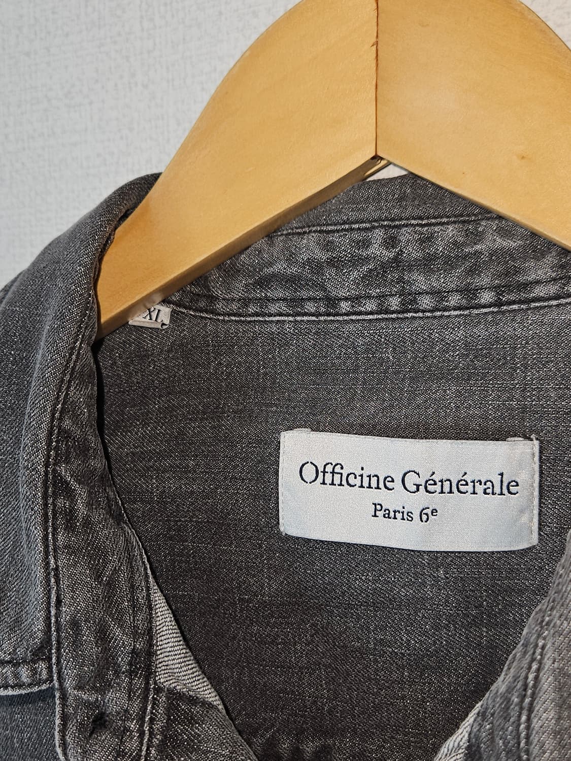 한섬 오피신 제네랄 워싱 가먼트다잉 워크셔츠 코튼 XL 상품이미지2