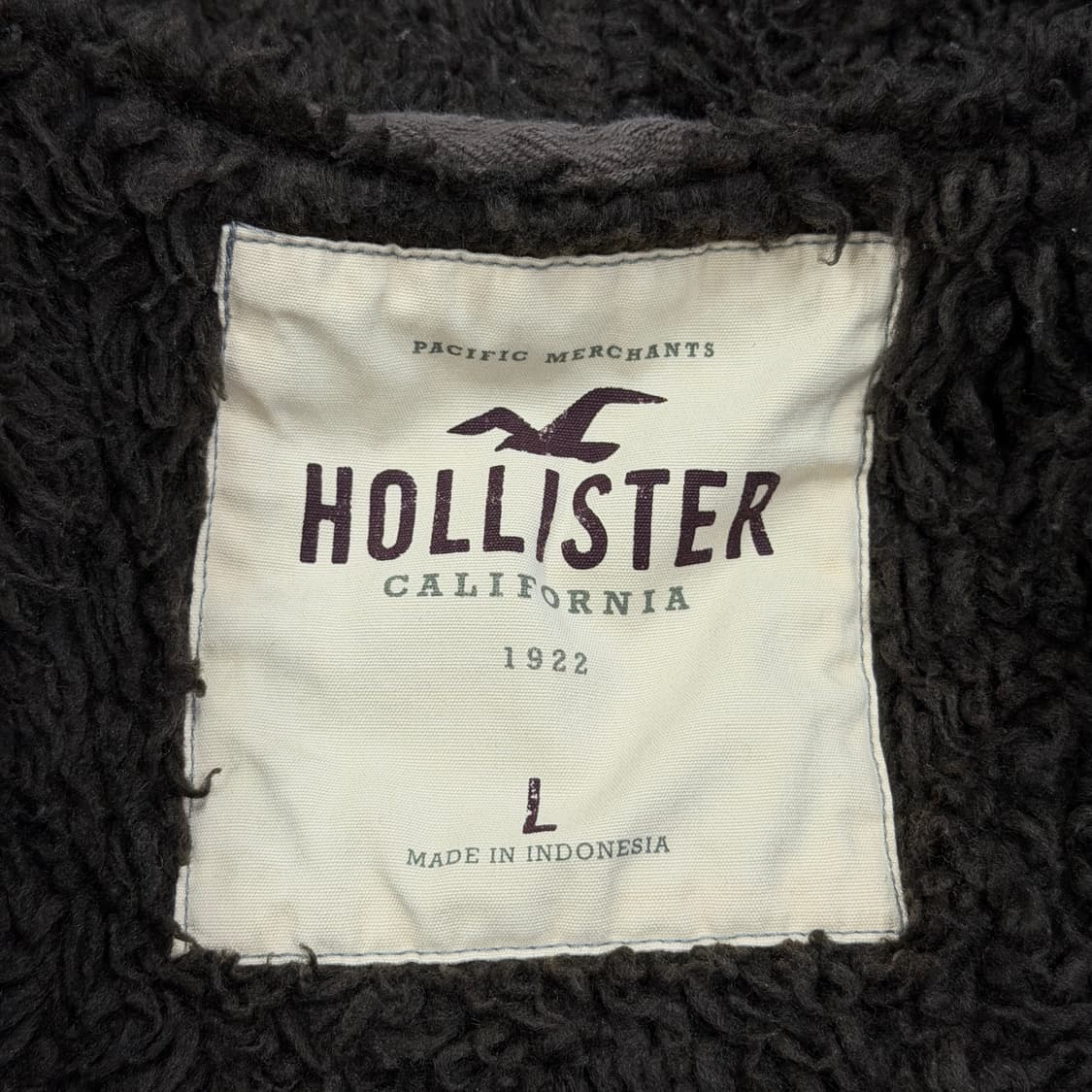 홀리스터 빈티지 Y2K 울프죠 쉐르파 보아털 후드집업 자켓 브라운카키 상품이미지5