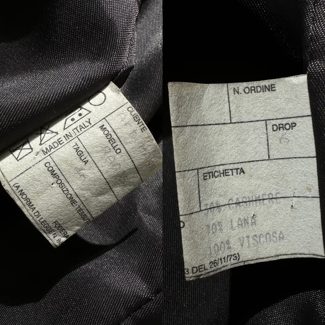 알렉산더 맥퀸 울 캐시미어 싱글 발마칸 롱코트 상품이미지10