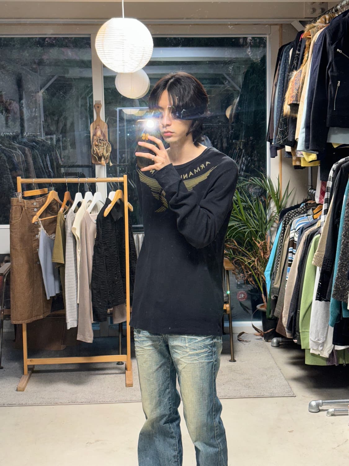 아르마니 익스체인지 와플 롱슬리브 상품이미지4