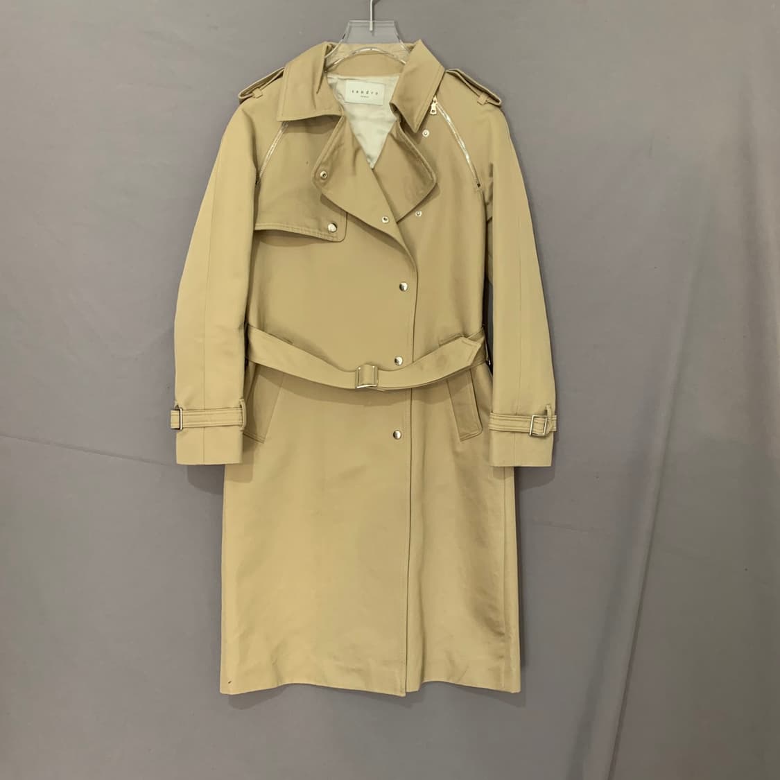 36 SANDRO 산드로 벨티드 트렌치 코트 상품이미지1