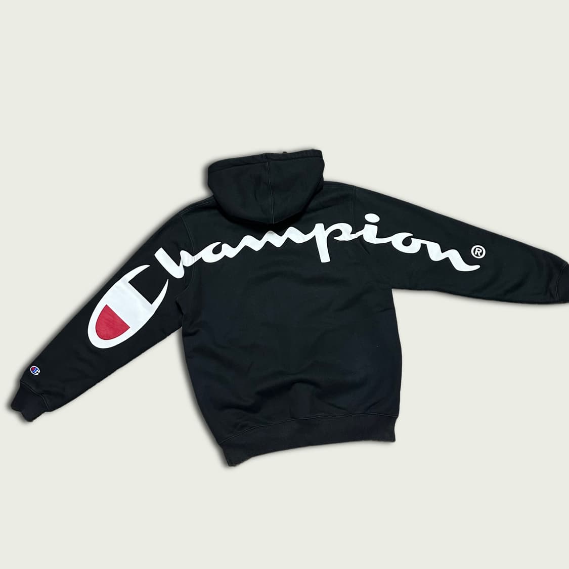 슈프림 x 챔피온 아치 스펠로고 후드티 상품이미지1