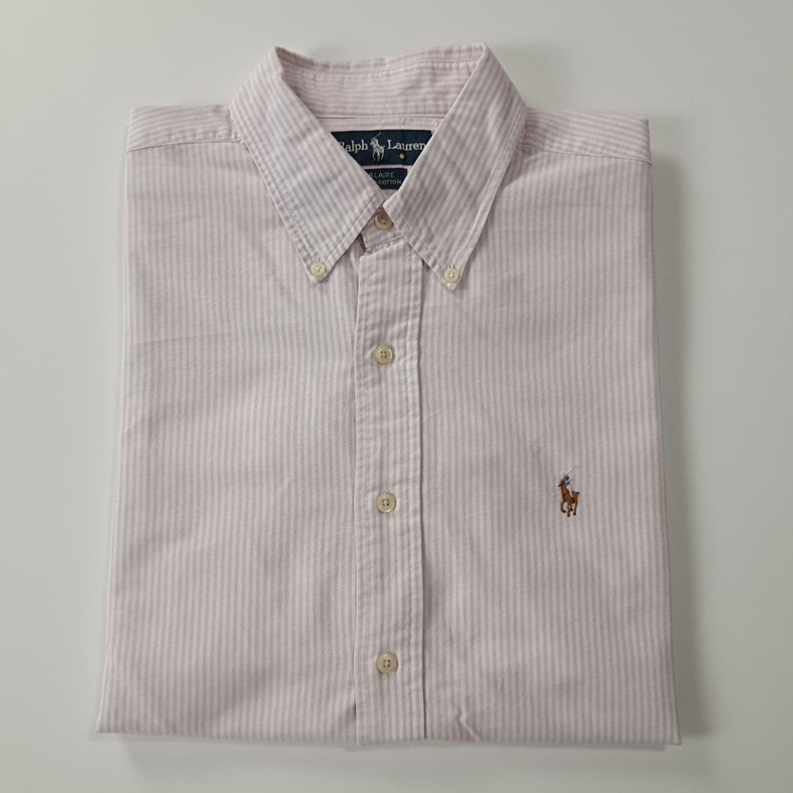 CK386 L 폴로 90s 블레어 핑크 스트라이프 반팔 셔츠 남방 상품이미지7