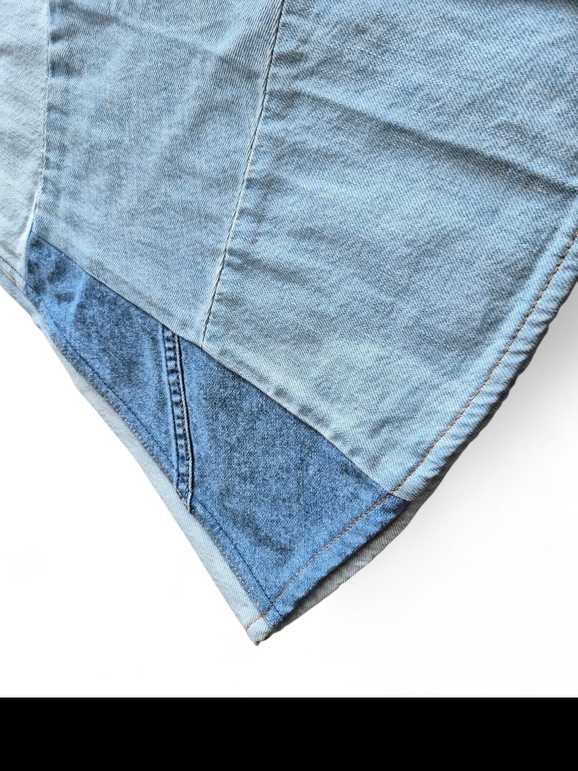 캐피탈(KAPITAL) 패치워크 벨보텀 데님 상품이미지5