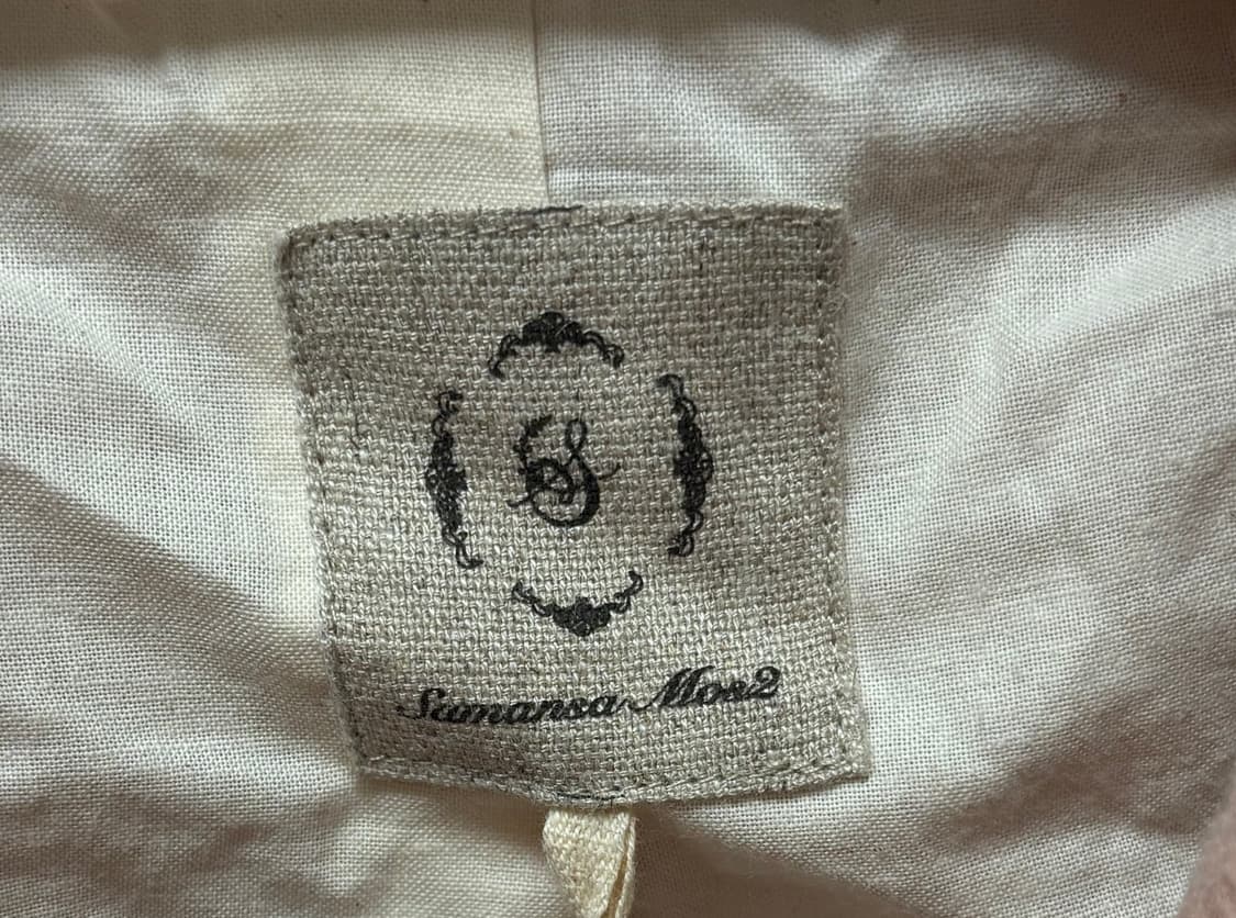 samansa mos2 핑크 미디 코트 상품이미지3