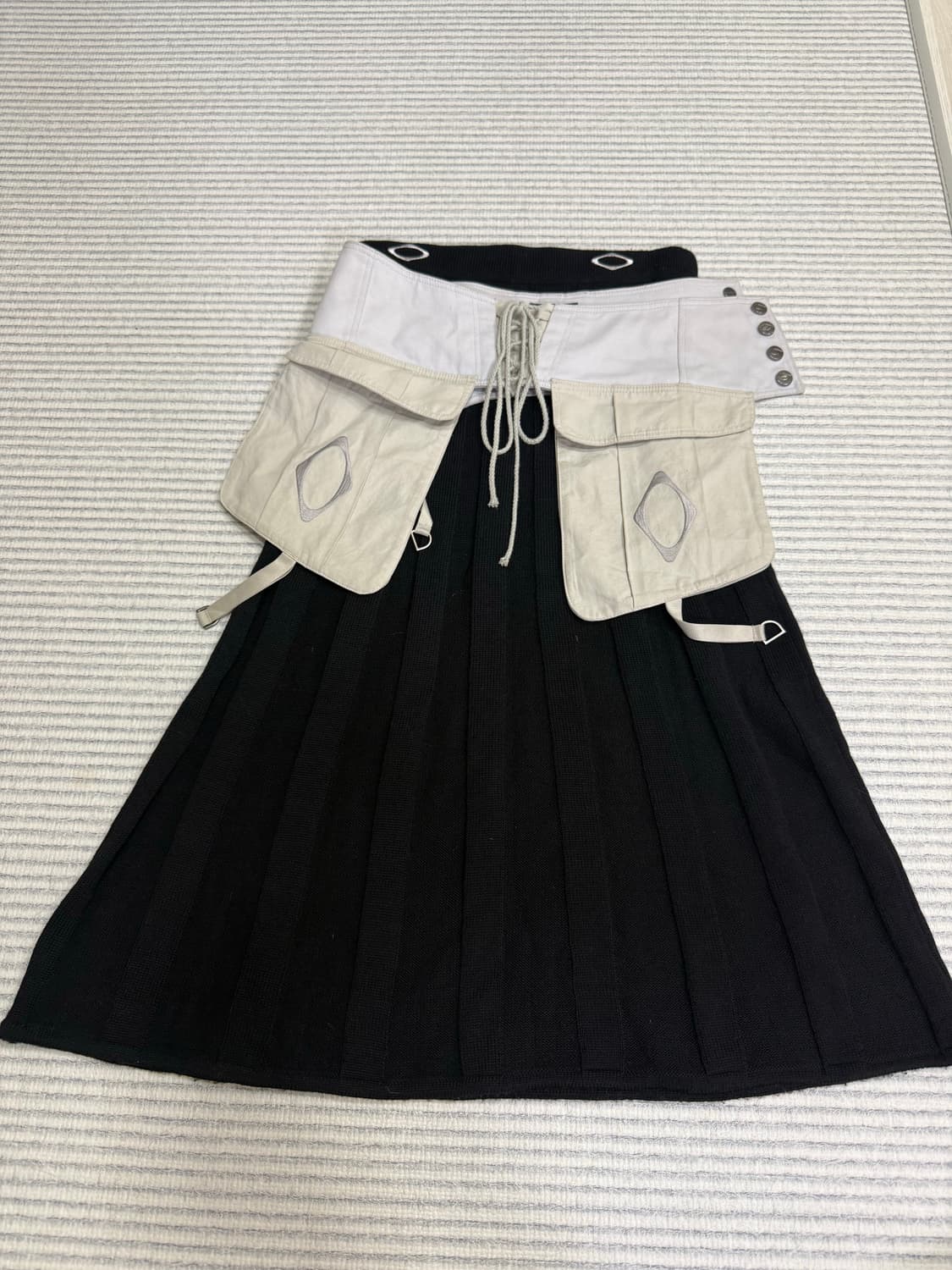 미스치프 포켓벨트 레이어드스커트 상품이미지3