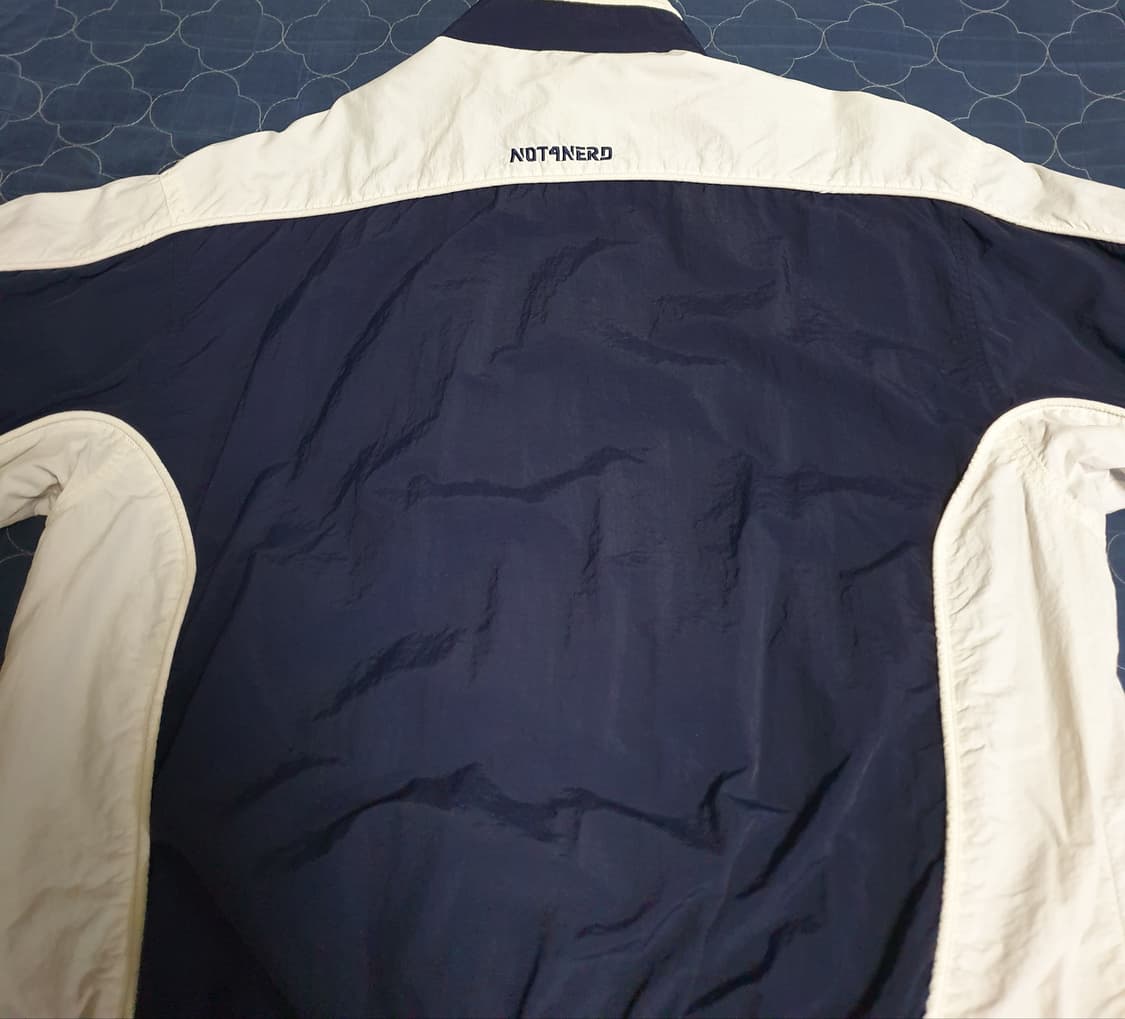 낫포너드 나일론 레이싱 바람막이 자켓 네이비 (S) 상품이미지3