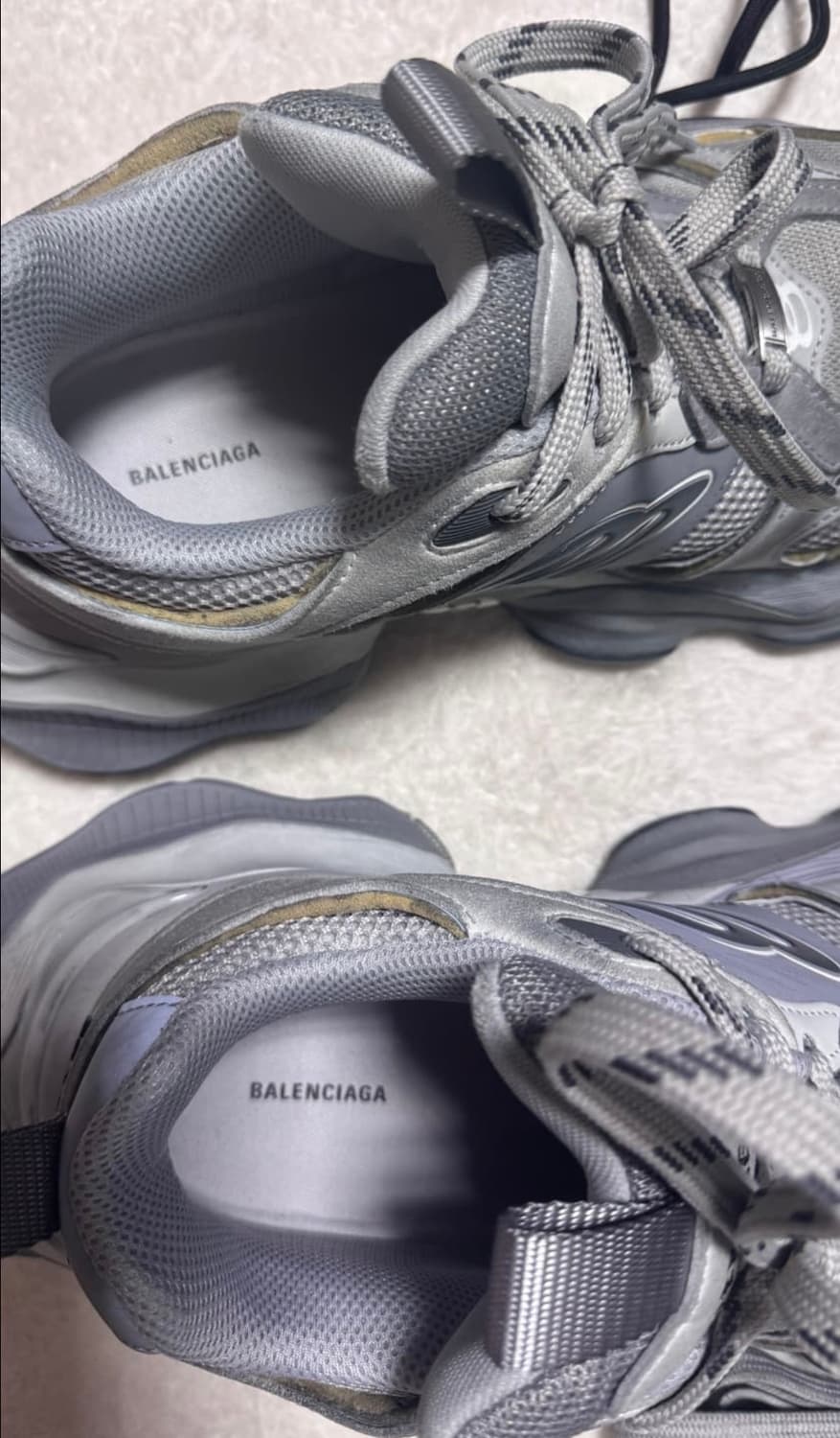 [40] 발렌시아가 카고 스니커즈 런웨이 그레이 상품이미지5