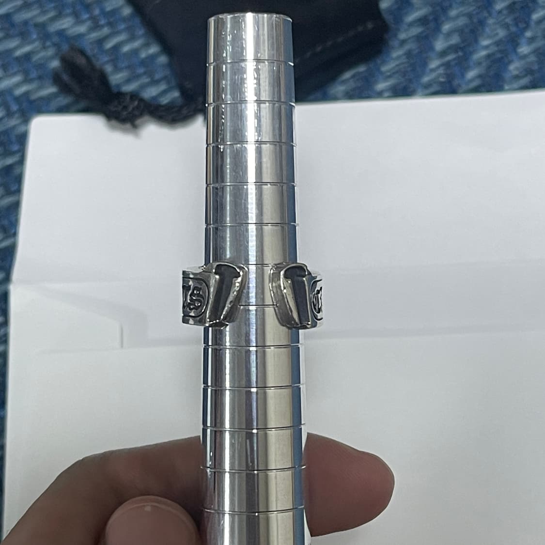[6.5]크롬하츠 스크롤라벨링 말발굽링 L 상품이미지9