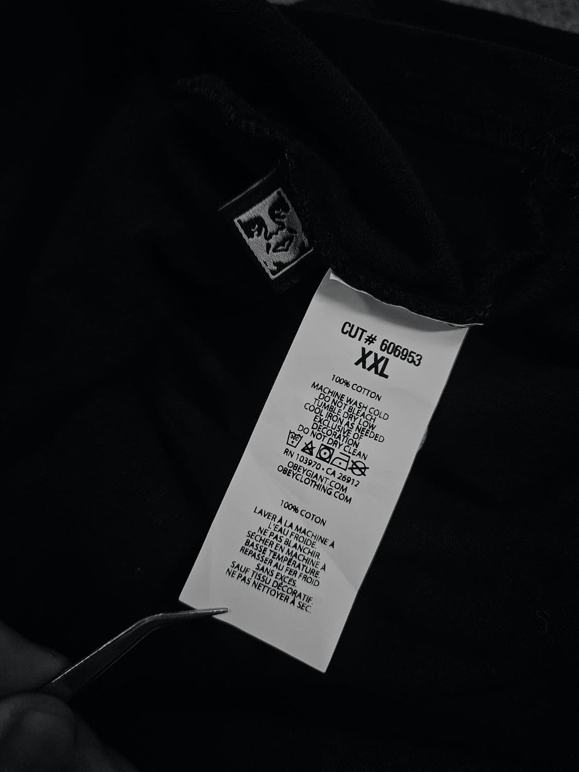 오베이 하우스 무직 헤비웨이트 블랙 반팔 티셔츠 급처 상품이미지7