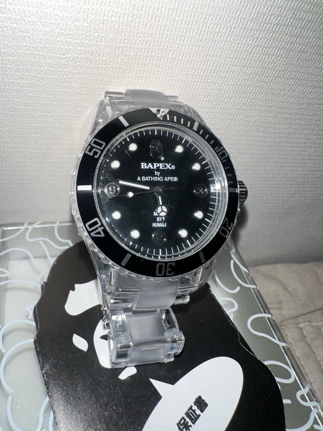 A bathing ape BAPEX clear 워치 상품이미지2