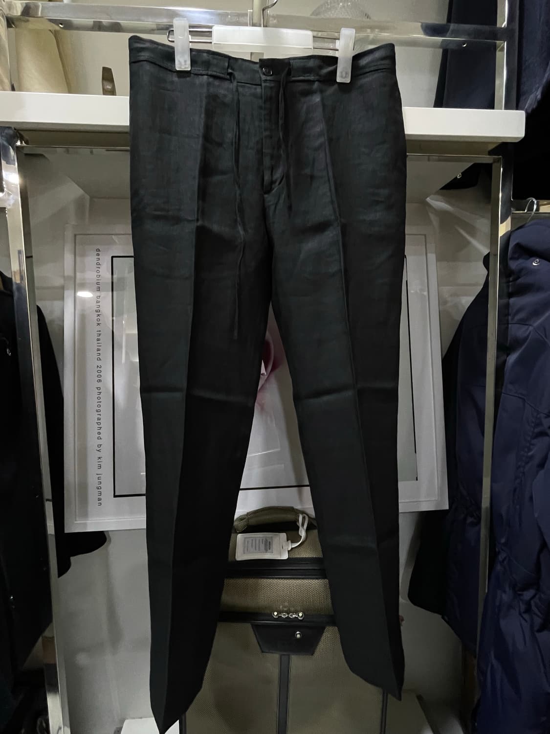 폴로랄프로렌(퍼플라벨)/블랙 린넨팬츠 상품이미지1