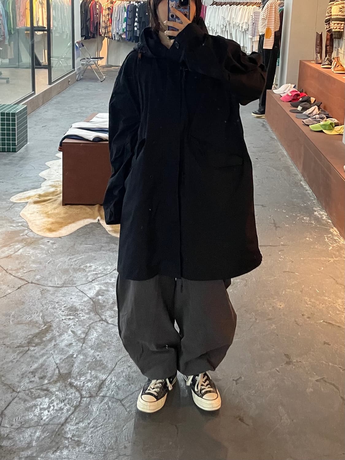 usa 빈티지 오리지널 피시테일 염색 파카 H232 상품이미지2